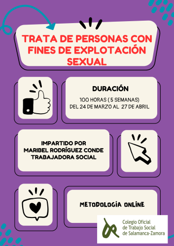 NUEVO CURSO "TRATA DE PERSONAS CON FINES DE EXPLOTACIÓN SEXUAL"