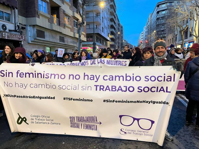 Manifestaciones por el Día Internacional de la Mujer en Salamanca y Zamora