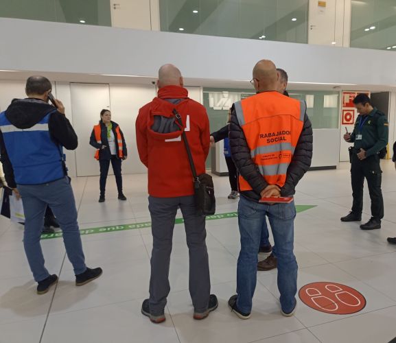 El Grupo de Emergencias del Colegio (GE COTSRM) participa en el Simulacro Parcial Aeronáutico llevado a cabo por el Aeropuerto Internacional de la Región de Murcia