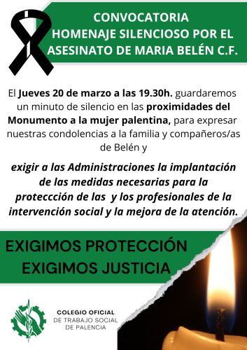 Convocatoria Silenciosa 20 de Marzo a las 19.30h PALENCIA