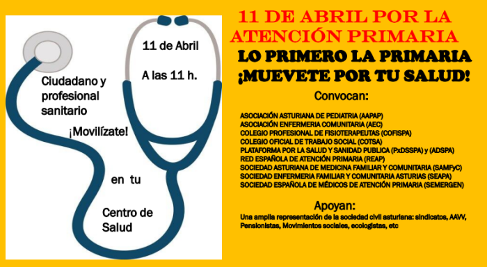 ATENCIÓN PRIMARIA | Mañana a las 11 hs., muévete por la Atención Primaria