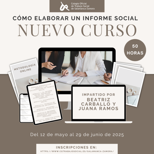 ¡NUEVO CURSO! CÓMO ELABORAR UN INFORME SOCIAL