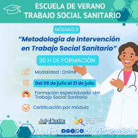 Curso online "Metodología de intervención en trabajo social sanitario" (MÓDULO 3)