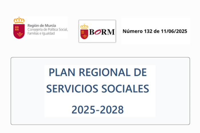 Publicado en el BORM el Plan Regional de Servicios Sociales 2025-2028