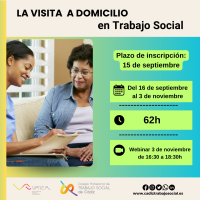 Curso online "Visita a domicilio en el Trabajo Social". 62h