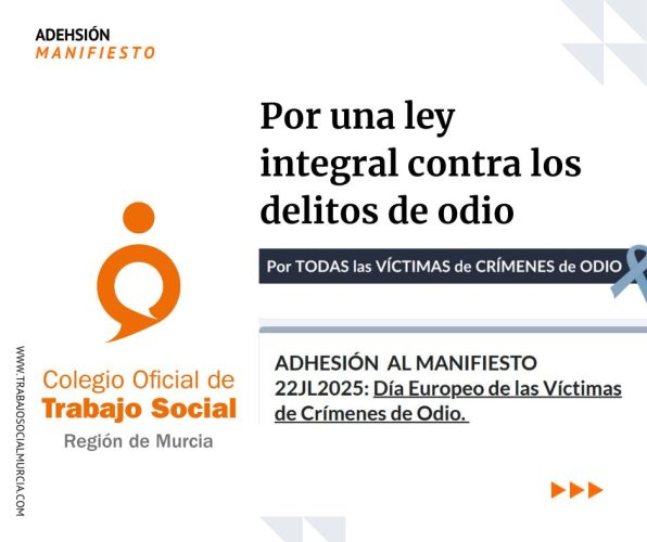 El Colegio se adhiere al manifiesto por una ley integral contra los delitos de odio