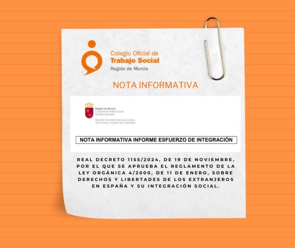 Información sobre el Informe de esfuerzo de integración de personas inmigrantes