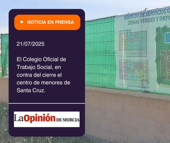 El Colegio Oficial de Trabajo Social, en contra del cierre el centro de menores de Santa Cruz