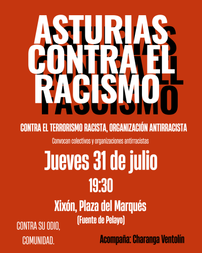 31 de julio, concentración “Asturias Contra el Racismo”