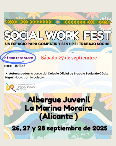 Ya está disponible el programa del Social Work Fest