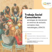 Trabajo Social Comunitario: estrategias de intervención en entornos de exclusión, conceptos clave, metodologías y ERACIS