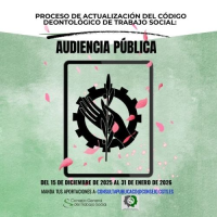 Da comienzo el plazo de Audiencia Pública para la modificación del Código Deontológico de Trabajo Social