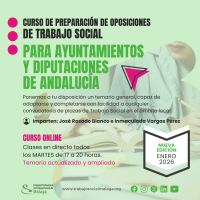 Curso de preparación de oposiciones de TS para Ayuntamientos y Diputaciones de Andalucía 2026
