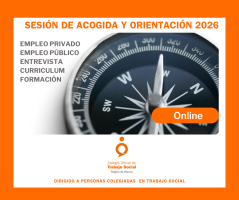 I Sesión de acogida y orientación 2026 (ONLINE TARDE). 27 de enero de 2026