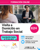 Curso online "Visita a domicilio en el Trabajo Social". 62h