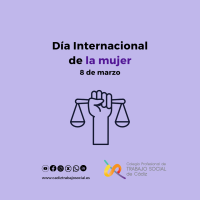 Día Internacional de la mujer, 8 de marzo.