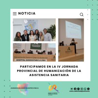 Participamos en la IV Jornada Provincial de Humanización de la Asistencia Sanitaria