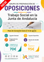 Grupo online de preparación de oposiciones Trabajo Social en la Junta de Andalucía.